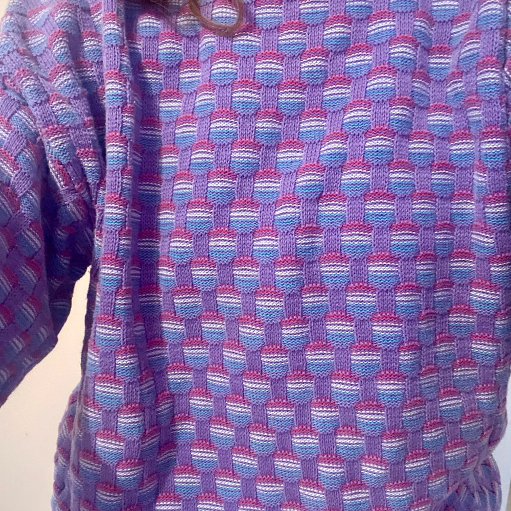 Vintage Colours by Alexander Julian 1980s
100 Percent Cotton Colorful Sweater - Picture 7 of 8
